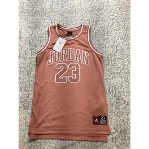 Jordan Kids Red Stardust 23 Mesh Basketball Jersey 45A773-R3T Size L